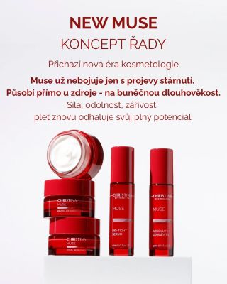 🔴 NOVINKA! NEW MUSE — dermokosmetika, která mění pravidla hry! Působí na buněčné úrovni, posiluje, regeneruje a chrání....